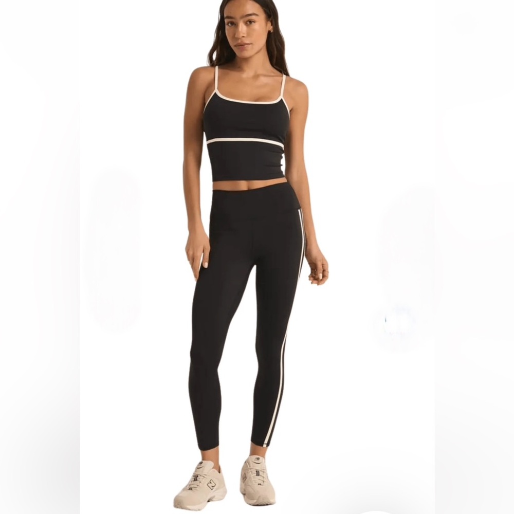 Z SUPPLY ACTIVE high waisted On Rotation black Leggings  NWT SIZE S